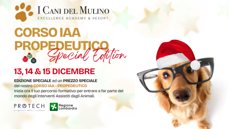 SPECIAL EDITION! CORSO IAA – PROPEDEUTICO: 13, 14 & 15 DICEMBRE